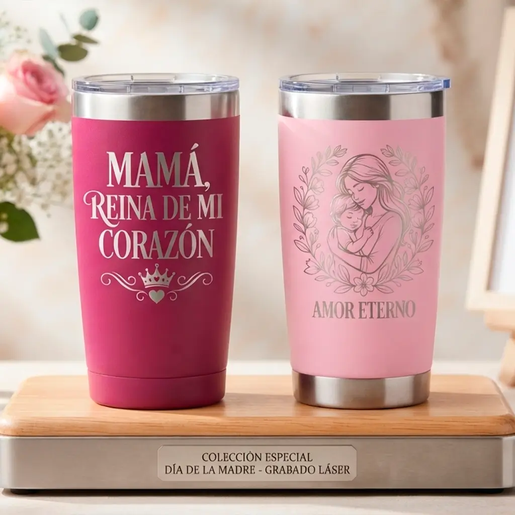 Vaso Térmico 20oz Personalizado - Edición "Amor Eterno" - Día de la Madre