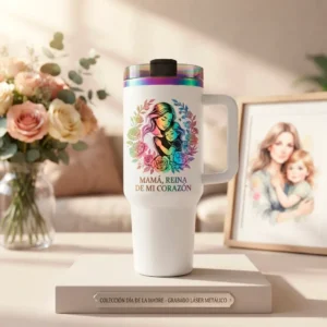 Termo Térmico Gigante 40 oz con Asa - Edición Limitada Personalizada - Grabado Láser Metálico