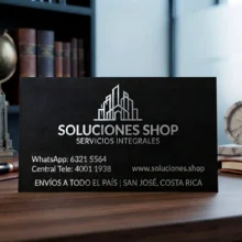 Tarjeta de Presentación Una Cara en Opalina 12pt (300gr) con Acabado Mate