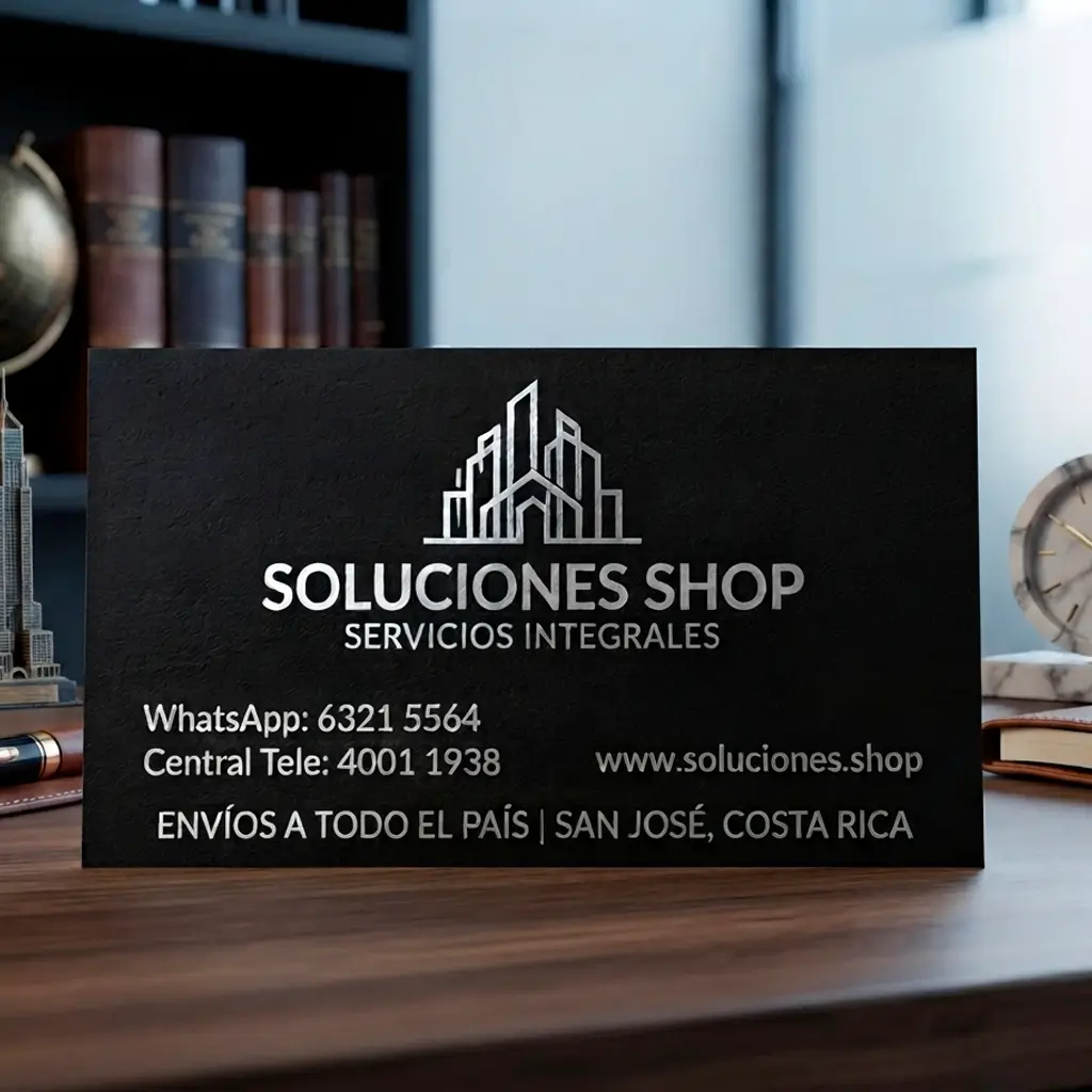 Tarjeta de Presentación Una Cara en Opalina 12pt (300gr) con Acabado Mate