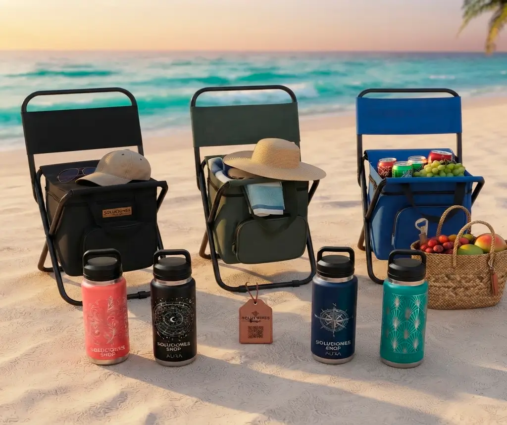 Kit Verano Empresarial: Silla y Termo Personalizados | Soluciones Shop